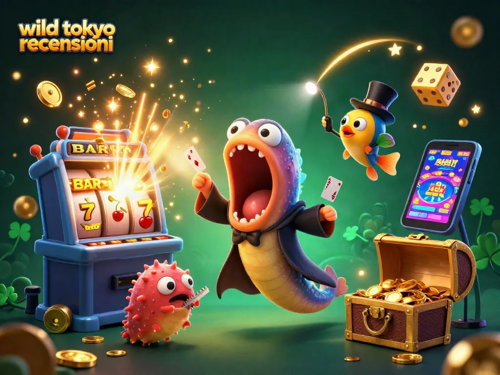 Engaging wild tokyo recensioni scene with vibrant underwater characters and casino elements.